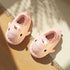Sharkicks Basic - Hiver, Chaussons Requins Lapin, Talon Couvert
